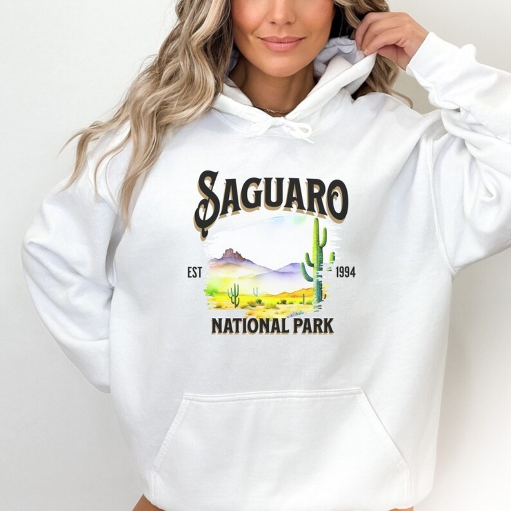Saguaro Lake Arizona Zip Front Hoodie👌